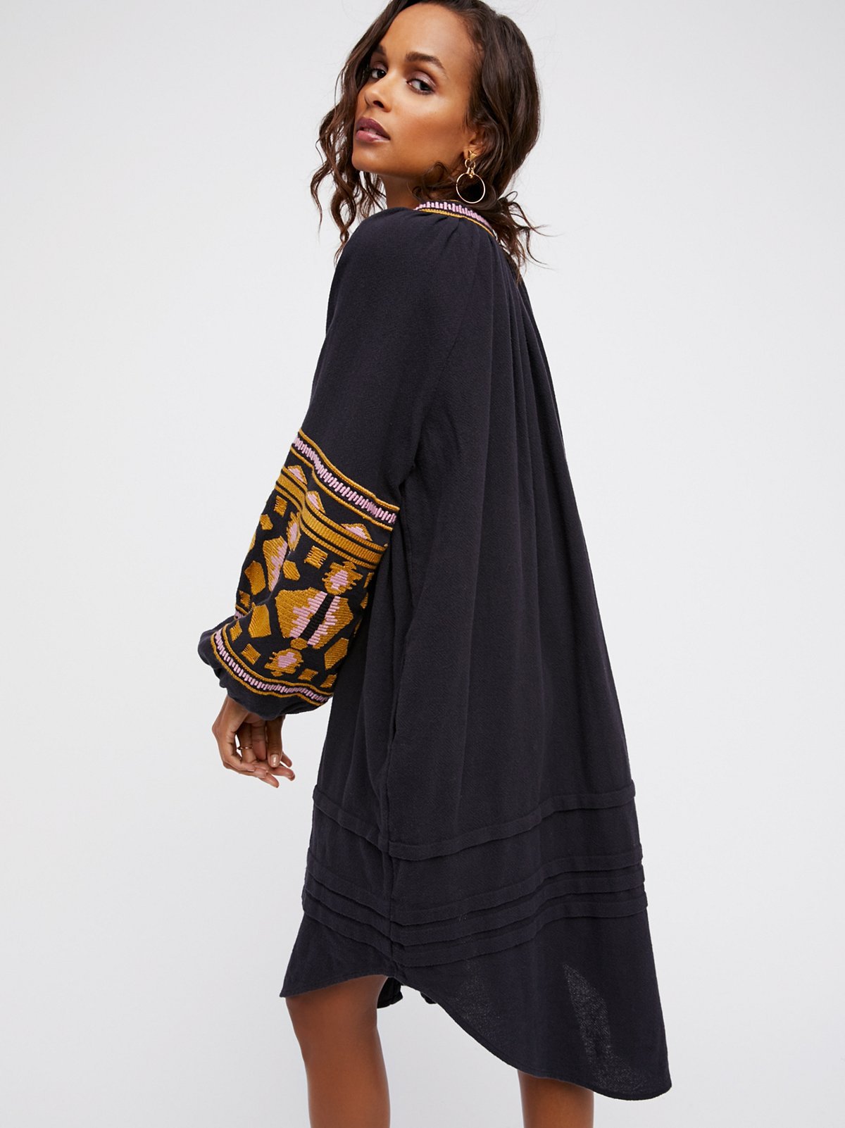 Embroidered Loose Cardigan Embroidered Dress