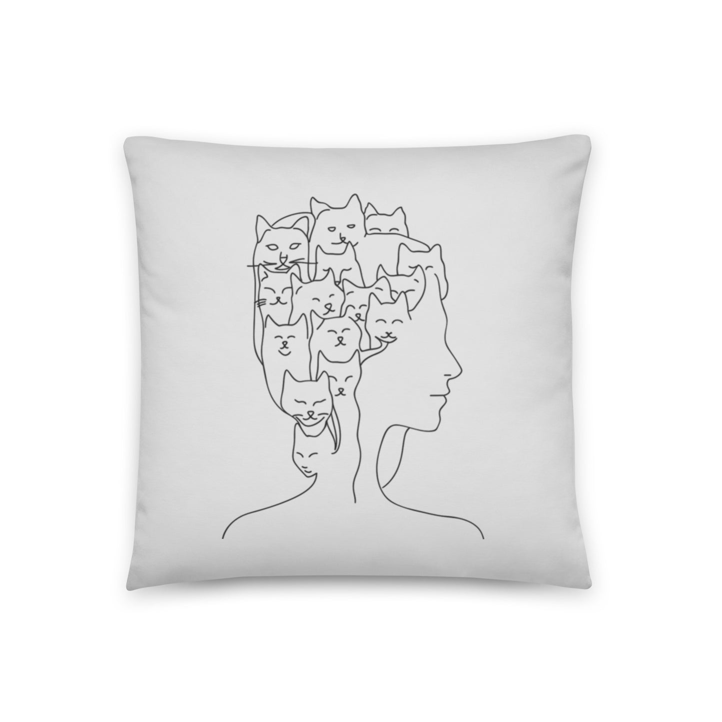 Accent Pillow, Cats on the mind