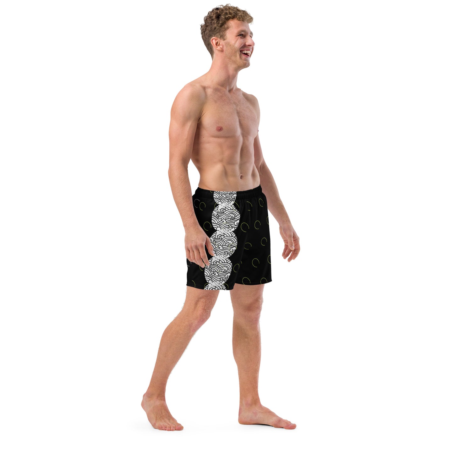 Men's wave swim trunks