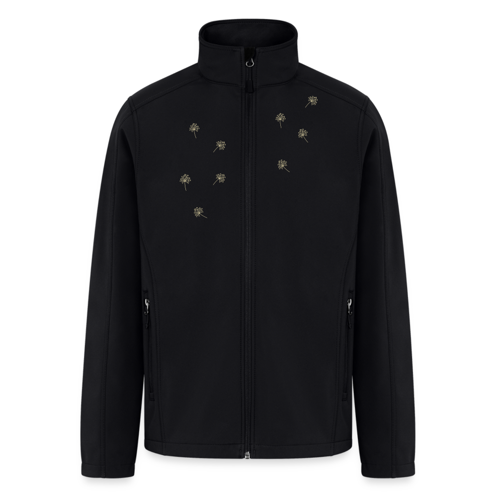 Men’s Soft Shell Jacket “dandelion" - black