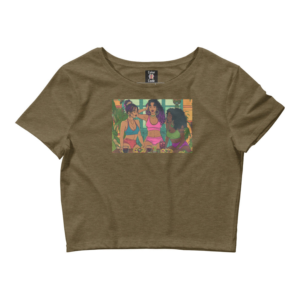 Women’s Nacho Average Yogi Crop Tee